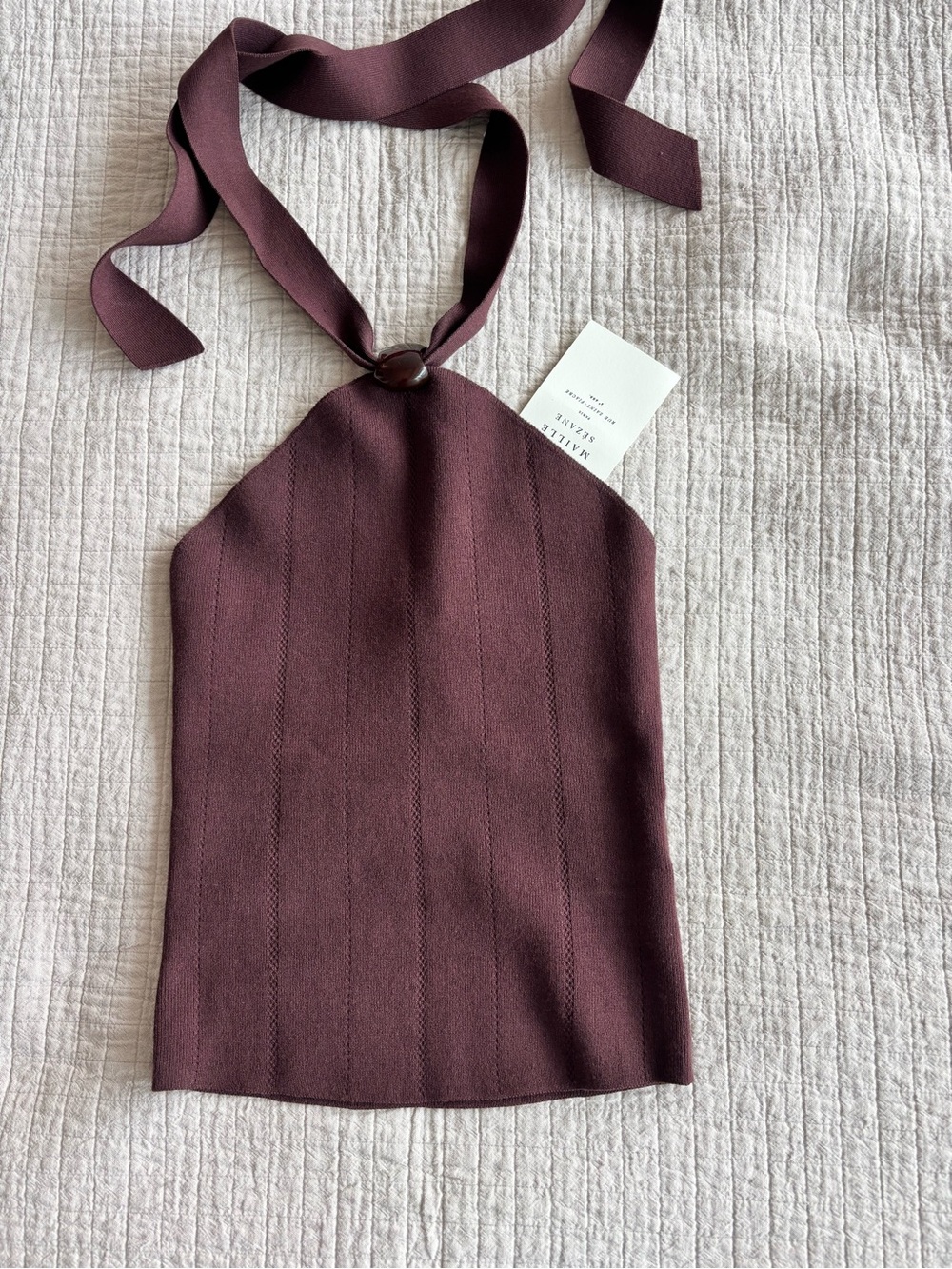 NWT Sézane Luce Top in Acajou Soze XS - Picture 5 of 7